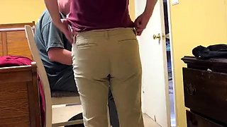 Otk spanking in tight khakis