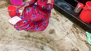 Amateur Desi Hot Step Stepmom Big Ass Big Nipple Outdoor Shower Exclusive Scene Captured by Her Step Stepson