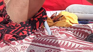 Hotsportfitboys Horny Exhibitionist Beach Cock Flash: Rough Stroke Sparks Massive Hard Boner