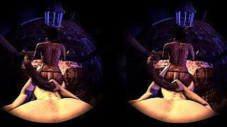 Two 3d cartoon cuties are ready for their bath