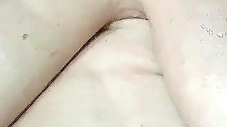 Underwater pussy eating