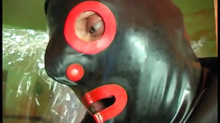 Stretched and craving pussy of dirty mistress banged by latex slave