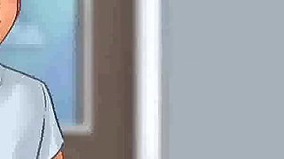 Summertime saga: Japanese professor fucks her student in her office for a good grade ep 195