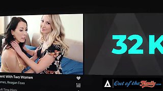 OUT OF THE FAMILY - Lilith Grace Tricks Stepdad Into POV Anal and Creampie On Kitchen Counter