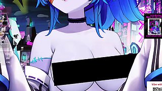 Hentai redhead gives blowjob and having sex