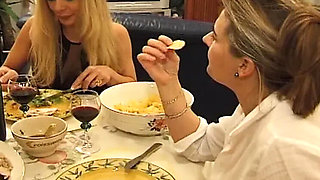 Joyce Ellexa Horny French Lesbian Orgy with Dildos and Stockings