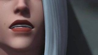 Ashe & D.va From Overwatch Porn - Deepthroat Assist, Wild Double Penetration & Anal Fuck with Big Black Dick