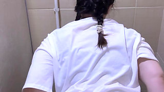 Masturbating in a public toilet at a nightclub