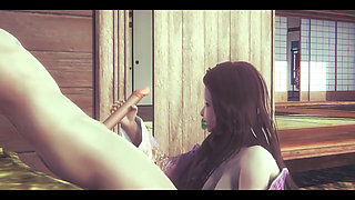 Demon Slayer Hentai - Nezuko Handjob and Anal - Japanese Asian Manga Anime Film Game Porn