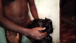 Sri Lankan Wife Fucks in Kitchen While Cooking - Big Natural Tits BBW Aunty