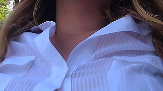 Skye Blue - Pink Micro Thong up the Skirt