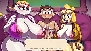 Ankha hentai, asmr, big tits