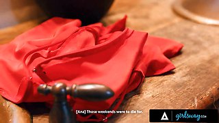 Girlsway - horny cougar Cory Chase has dual toy tribbing after getting strap-on dp’d! rough anal