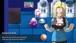 Kame Paradise Multiversex 2 - Stripping Android 18 to Fuck Roshi