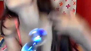 Blonde tight pussy babe has solo toy fun