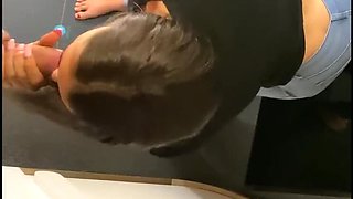 18-Year-Old Salesgirl with Huge Ass Fucked Hard in Mall Toilet - Amateur POV