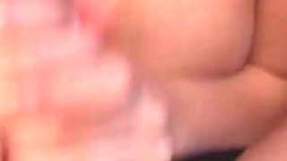 Cumshot on Tits for Young Blonde with Big Tits