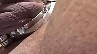 My Strap on Stories - I Make Him Cum Thru a Cage Before I Suck Him off & Swallow His Cum. POV 2.