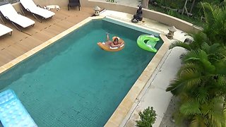 Nude Swimming in the Pool