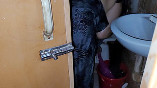My stepsister was taking a shower with the door open and I was peeking in.