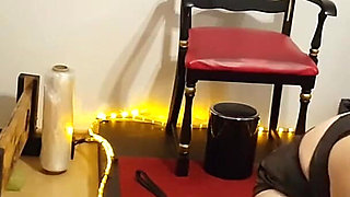Busty Dominatrix Drenches Bound Slave in Sloppy Golden Shower