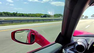 Petite girl hopped into a stranger' car at the gas station and got dicked down POV