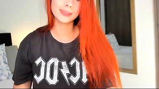 Great Big Boobs On Masturbating Redhead