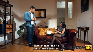 Daddy4k. my hot gf is calmly cheating on me while i was observing tv