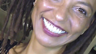 Ebony Babe Violette Love Debut Bukkake