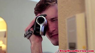 Stepmom Being Recorded With Spycam By Stepson With Alyssa Lynn