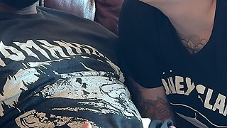 Lady Lazurus & Siren Likes Jerking Him off, Licking His Nipples, and Making Him Cum Everywhere!