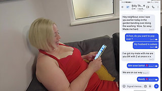 Neighbours Fuck Horny MILF with Husband Is in Bed