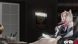 Kda Ahri: Student Debt Orgy in the Principal's Office (extreme Anal 3D Porn)