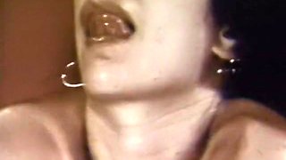 Busty blondie and filthy brunette share one hard cock of freaky stud