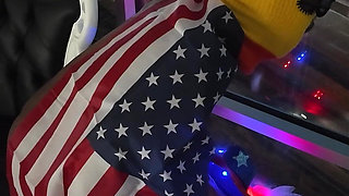Red, White & Pussy Squirting - Patriotic MILF & BBC Fuck Hotel Fuck!