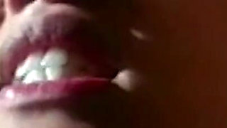 Horny Brunette in Wild Threesome with Two Studs