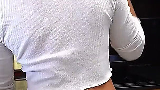 Stepmom Fucked Hard From Behind in the Kitchen.
