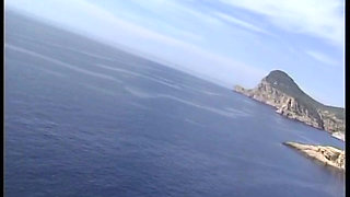 Hot blonde gags on a monster cock on the beach till a mouth cumshot