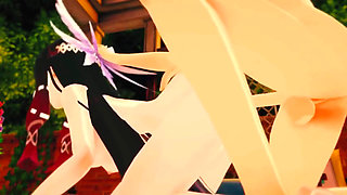 Genshin Impact - Columbina Hardcore Sex Scene with Aether - 3D Hentai Animation