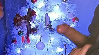 Christmas Blowjob. Deep Throat for Celebration