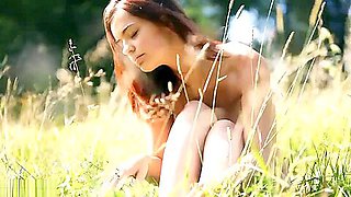 Nude naturist outdoors natural beauty Lidia goes naked in nature no clothes