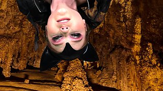 Camsoda Bat costume slut goes solo dildo fucking