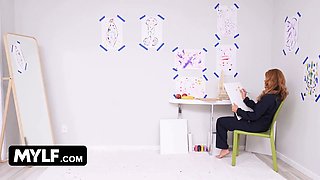 She'll make sure her bare model's schlong is indeed hard ~ free utter mylf scene