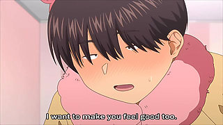 Sexy tanned gyaru loves to fuck her quiet plain friend in a bear suit