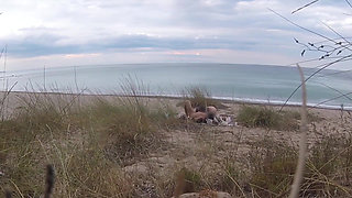 French Teacher Slut Blowjob Amateur on Nude Beach Front Stranger with Cumshot - Misscreamy