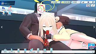 Blue Archive - Top Student Nonomi Pleases Sensei - 3D Hentai Animations