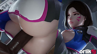 D.va - Pop Star Contract BBC 3D Overwatch Porn