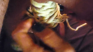 Goode Girl Has Rope Play and Ballbusting Fun
