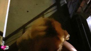 Crazy!! Blonde Babe Fucked in Public After Date!!