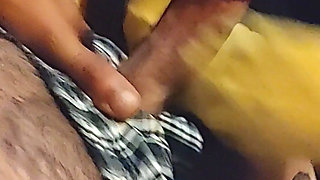 Disney Sockjob - Minnie Mouse Sock Footjob - Yellow Ankle Sock Handjob - Cum